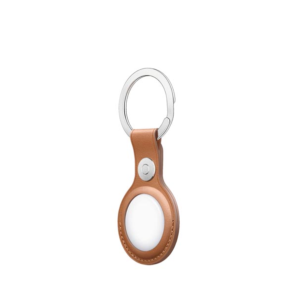 Apple - AirTag Leather Key Ring